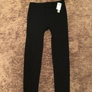 Black, Fleece lined leggings, S/M women’s, new